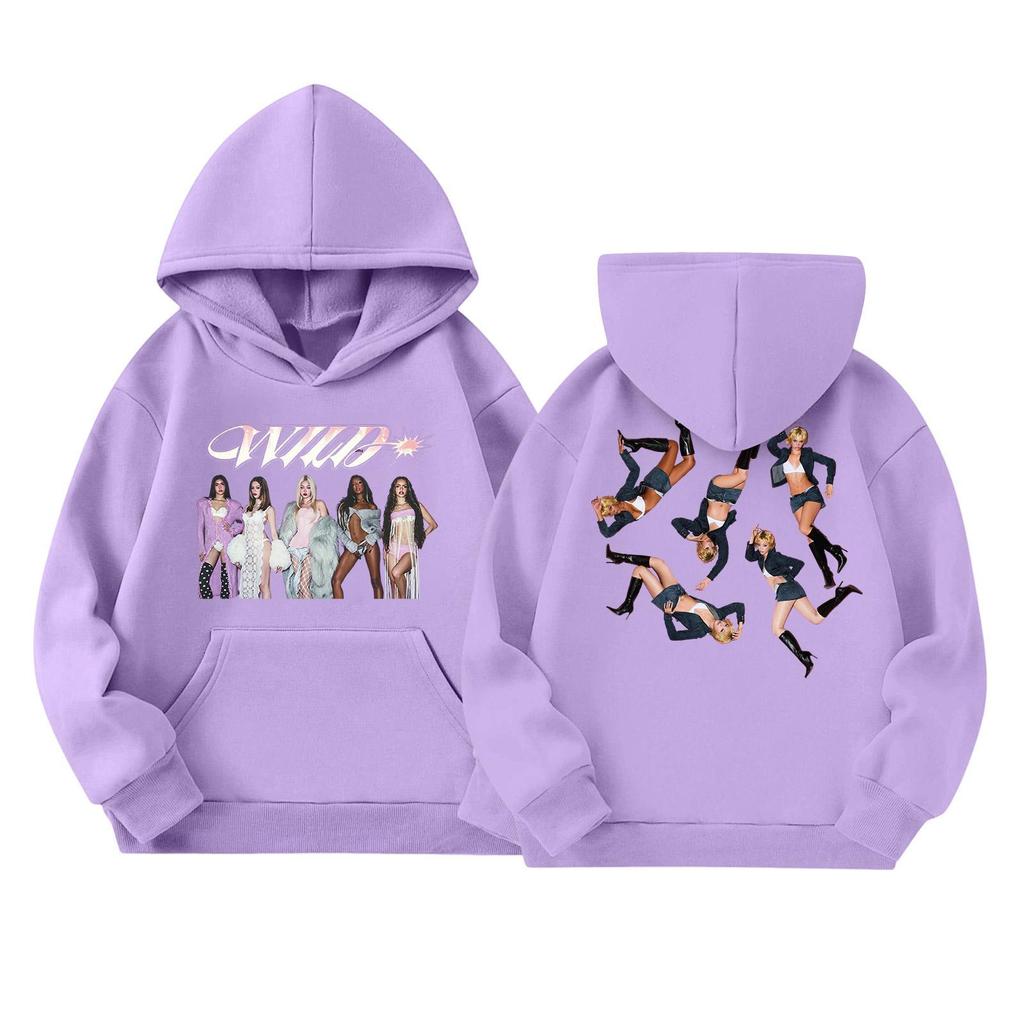 Girls' Long Sleeve Hoodie with Graphic Print and Pockets Casual Pullover Sweatshirt
