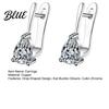 Long-lasting Shine Earrings 1 Pair Women Earrings Cubic Zirconia Drop-Shaped
