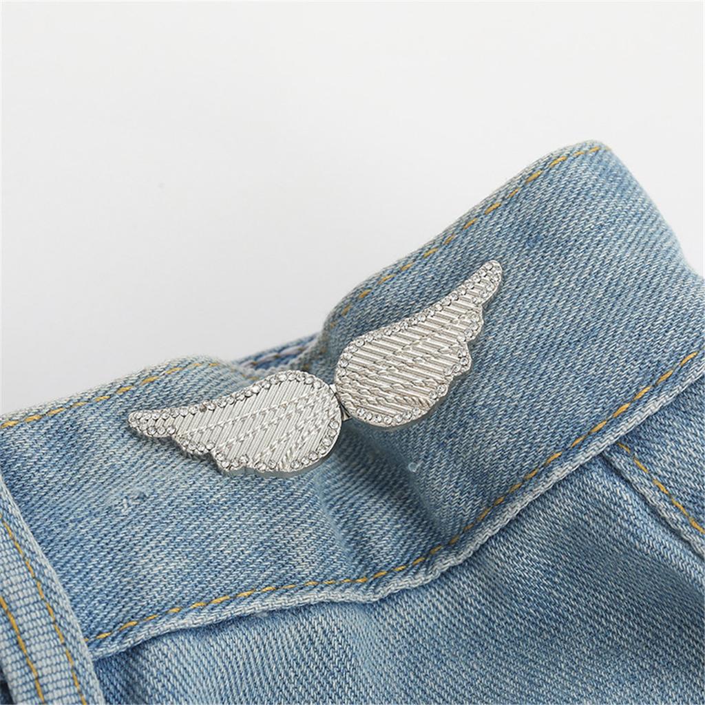 Beautiful Chinese Knot Adjustable Tightener Waist Buckle For Jeans,No Sewing Required Metal Button Adjuster For Pants And Skirts