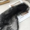Versatile Retro Lace Scarf Elegant 130×30cm Headscarf Embroidered Flower Literary Style Shawl for Women