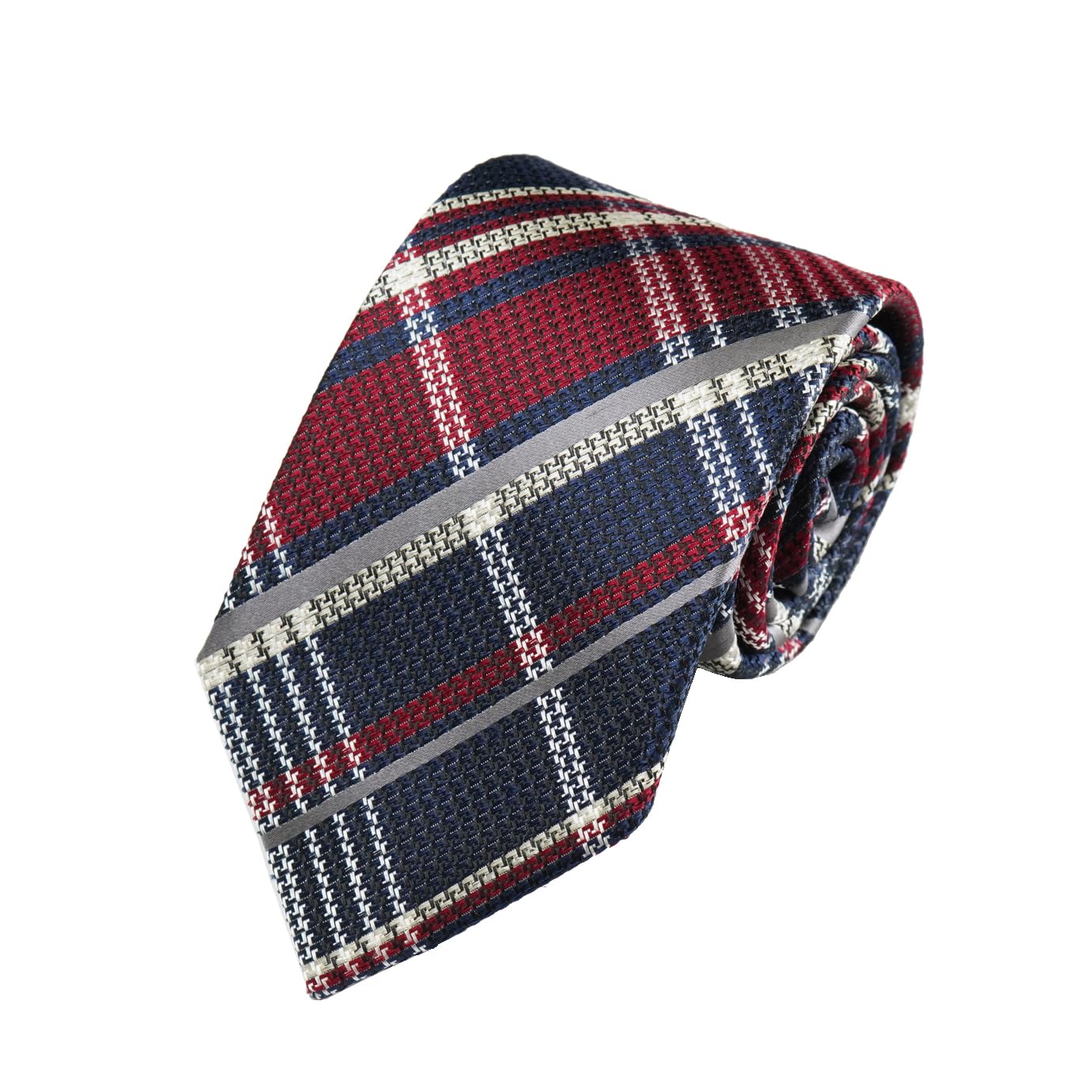 [New Yorker Blue] New Yorker Blue Check Pattern (Multi-Check) Tie NB915913 Navy Red Free Size Business Suit Style Gift