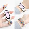 Correa trenzada solo loop para pulsera Mi band 8 NFC Elástica ajustable Correas de smartwatch de nailon Correa de muñeca para xiaomi Mi band 8 9