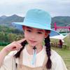 Children's hats summer boys and girls outdoor sunscreen hats quick-drying waterproof breathable sun hat large brim bucket hat