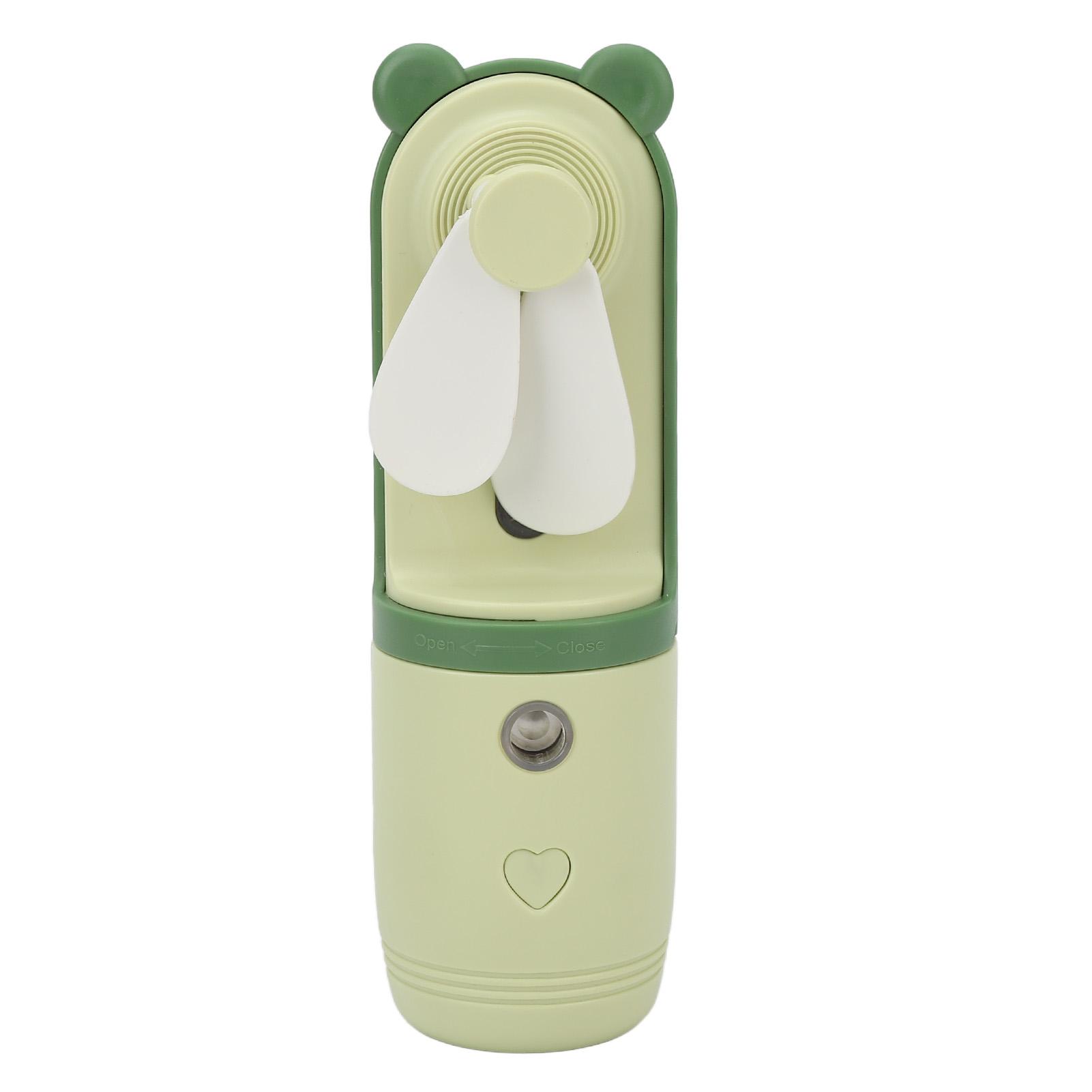 

Ручной охлаждающий вентилятор с распылением, 3 уровня, USB-зарядка, увлажнение, мягкие лопасти, распыление воды