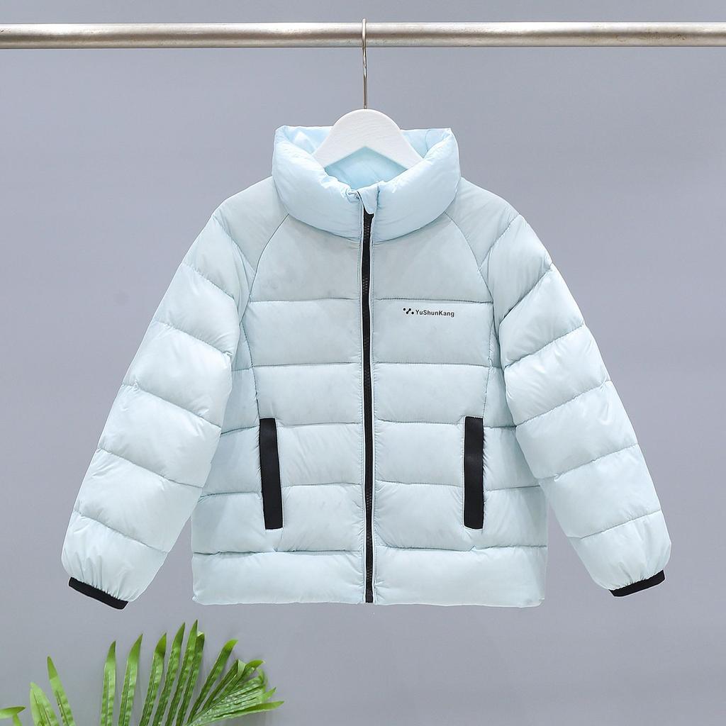 Girls' Down Jackets: Lightweight Stand-Collar Down Jackets for Fall/Winter; Boys' Warm Duck Down Jackets