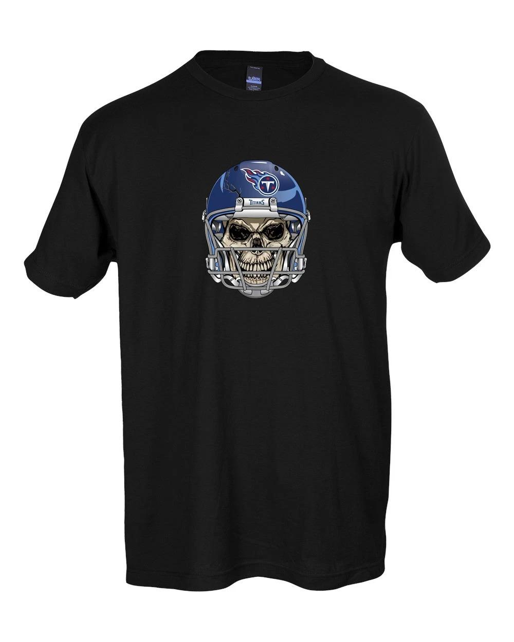 Tennessee Titans Skull HelmeT-Shirt 6 Sizes!! S-5XL S
