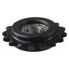 3/8" Pitch Idler Sprockets 10/12mm Bore Black 16 Tooth Chain Sprocket C45 Carbon Steel Roller Tensioner for ISO 06C Chain
