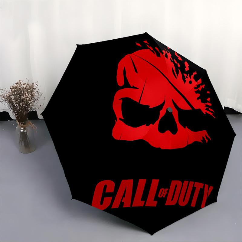 1pc Call of Duty Windproof Automatic Umbrella, Portable Folding design, Lightweight for Women/Men251