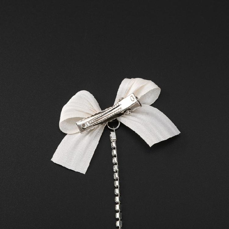 Hair Bow Clip Chain Hair Bows Cute Hair Bow Side Clip Bow Hair Clip for Girl