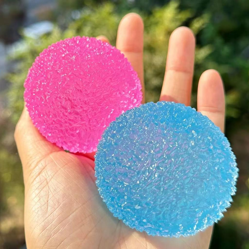 Stress Relief Squishy Multicolor Ice Ball Toy Ease Anxiety Squeeze Balls Moldable Soft Slow Rising Decompression Toys Adult Gift