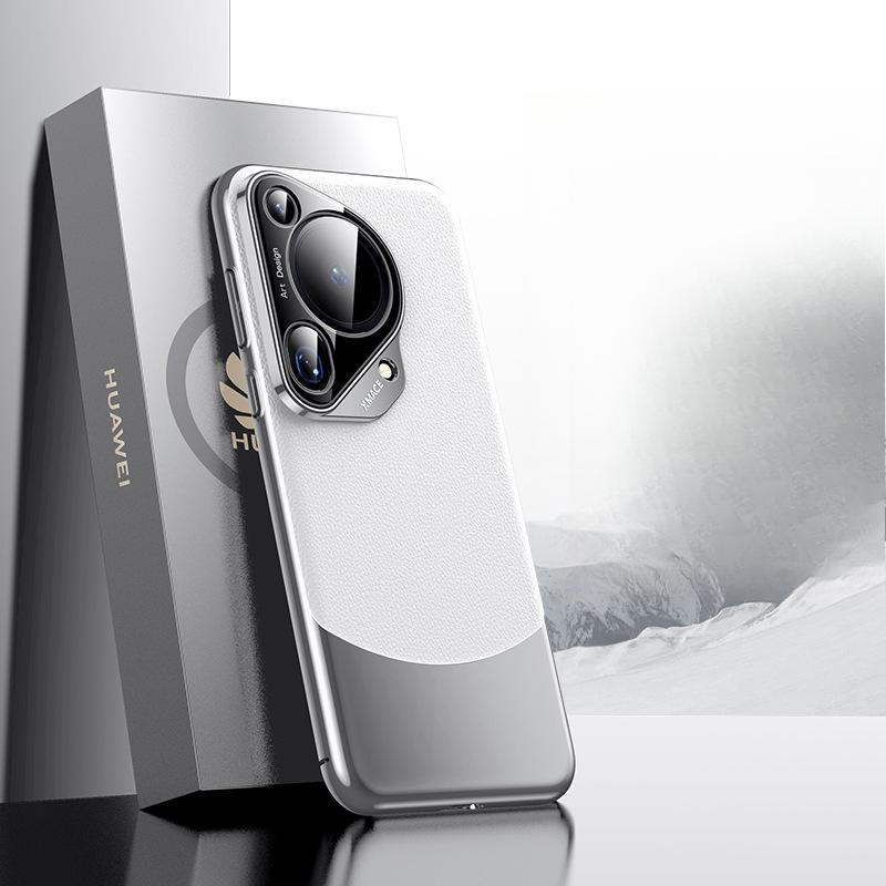 

Подходит для Huawei Pura70pro Чехол для мобильного телефона Гальваническое покрытие P70 Противоударный Объектив Все включено Бизнес Мужской Семьдесят Высококлассный Кожаный чехол Huawei Pura 70