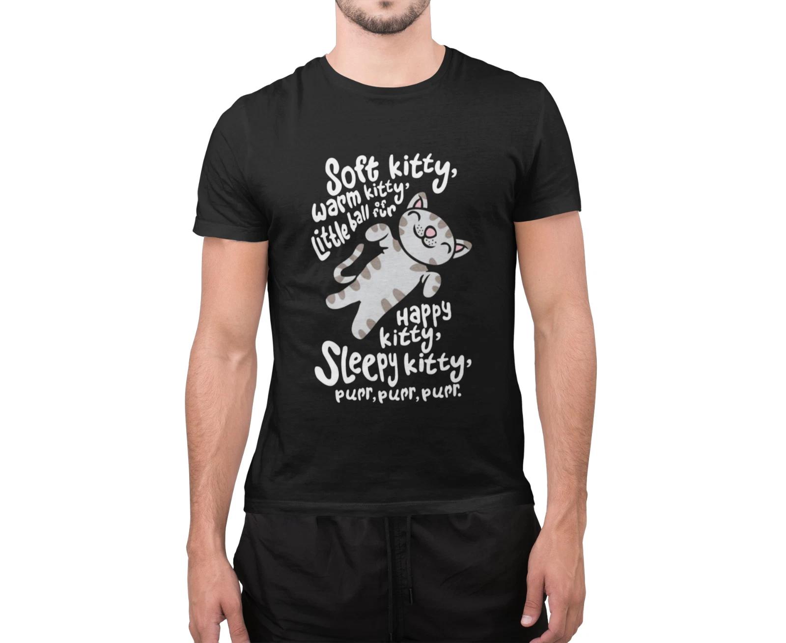 Inspired Cute Soft Kitty Warm Kitty Cat Lovers Happy Kitty T-Sirt 3XL