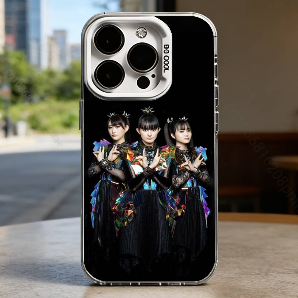 B-BABYMETAL R-Rock Band White Shockproof Phone Case For iPhone 17,16,15,14,13,12,11,Pro,XS,Max,Plus,Mini,SE