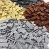 100 Stück Baustein Simulation Stadtmauer Ziegelstein 1x2 1x3 1x4 Noppen Baustein DIY Modell Zubehör Kompatibel 98283 15533