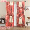 2pcs   plane printing Print Curtains Ghosts and Floral Durable Polyester (without rod) Versatile All for Bedroom   Contemporary