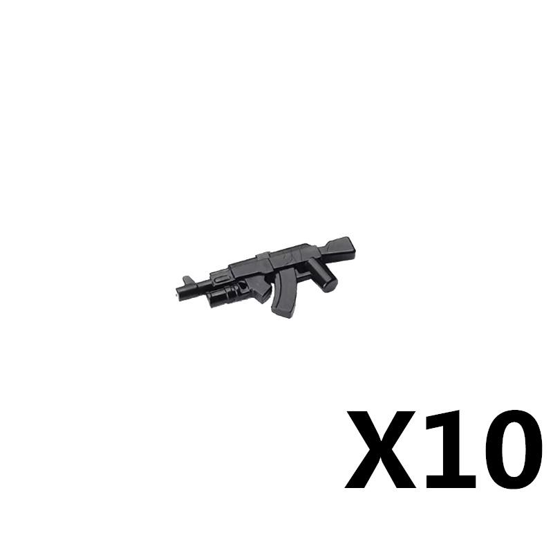 Vojáci Figurky Zbraně Stavebnice Pistole Poposha MP40 Puška AK74 Raketomet Kulka Plamenomet Hračky Dárek T051