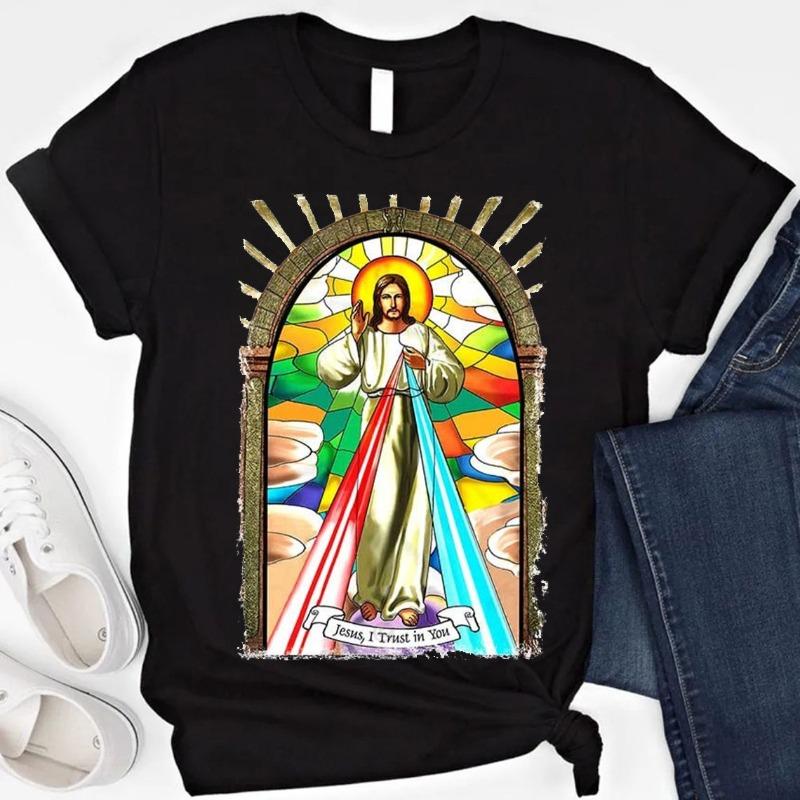 

Jesus Trust in You Cotton The Passion of Christ Meme Gift Funny Vintage Style Christmas Aesthetic Unisex Gamer Cult Movie Music 4XL