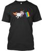 Gay Pride Flag Pug T shirt Made in the USA Size S to 5XL