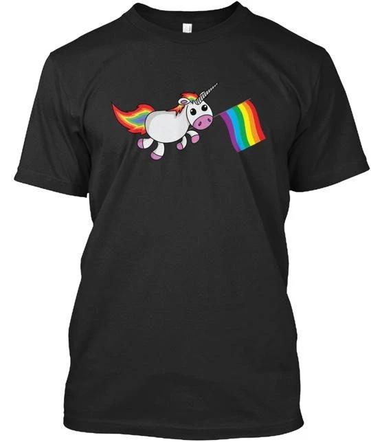 Gay Pride Flag Pug T shirt Made in the USA Size S to 5XL