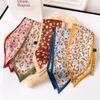 Women's Skinny Silk Scarf Square Scarf Headband Hair Strip Small Silk Ribbon Neck Scarves Bag Handle Ribbon Lady Small Kerchief