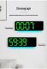 Modern LED Luminous Wall Clock with Dual Alarms