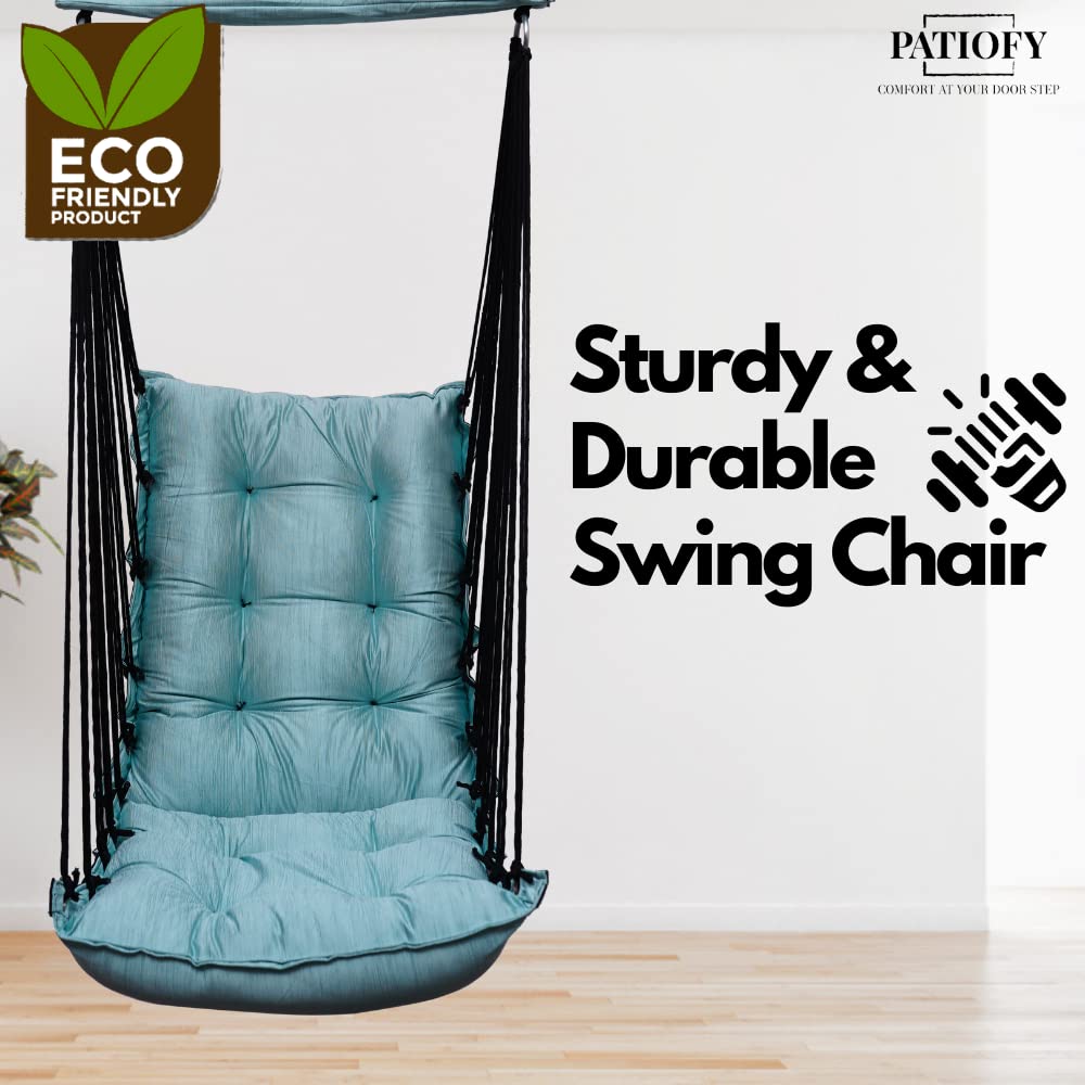 נדנדה לילדים לבית/כיסא לילדים/נדנדה לילדים -כחול אוקיינוס-מתכת,20 ס"מ,4 ס"מ