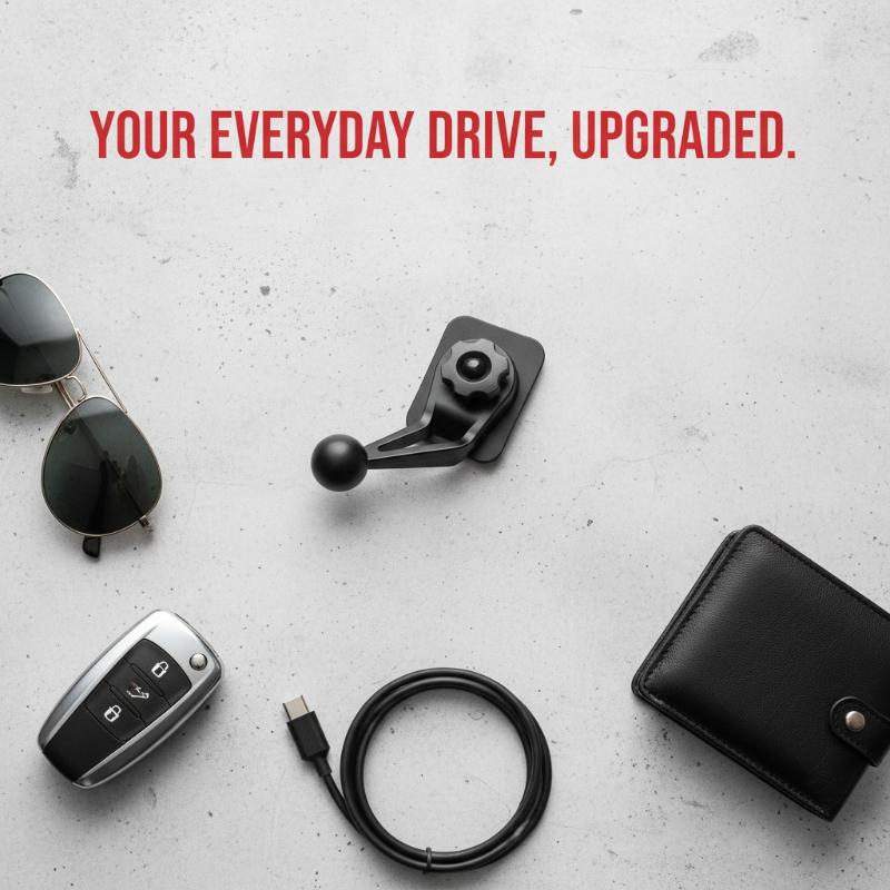 Quick-Install 360 Degree Swivel Car Phone Holder with Gravity Lock System for Convenience