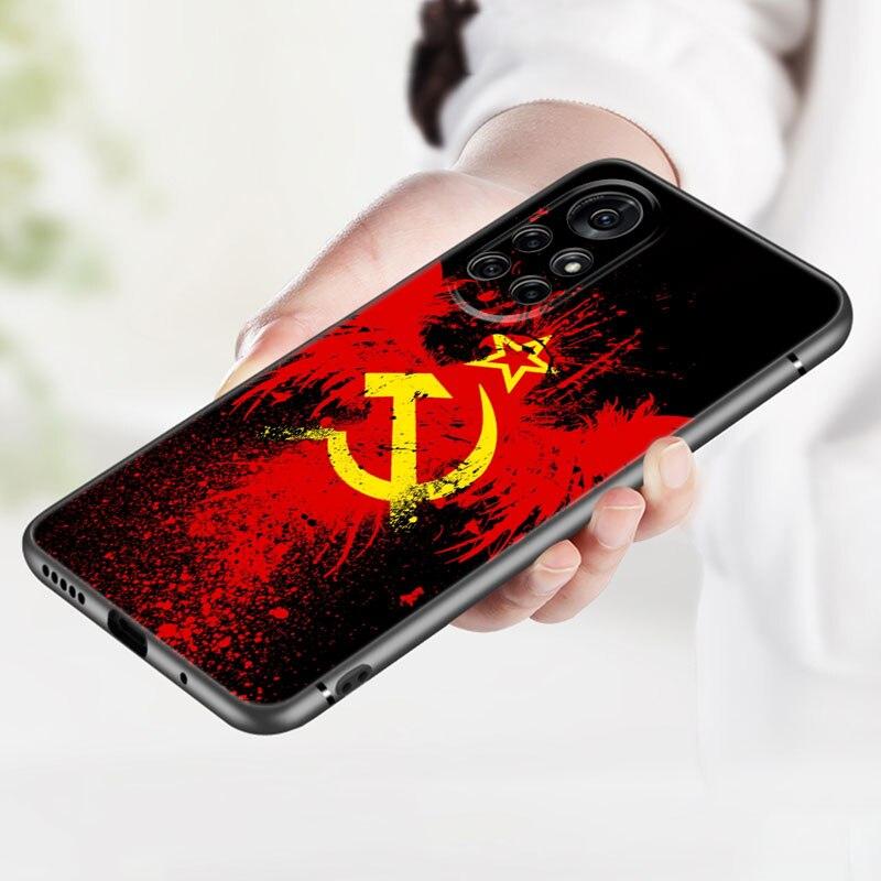

Чехол для телефона с символом флага СССР для Huawei Honor 60 50 SE 30S Mate 30 20 10 Lite 40 Nova 9 8 Pro Y60 8i 7i 7SE 5T Премиум-чехол Honor 60 Pro