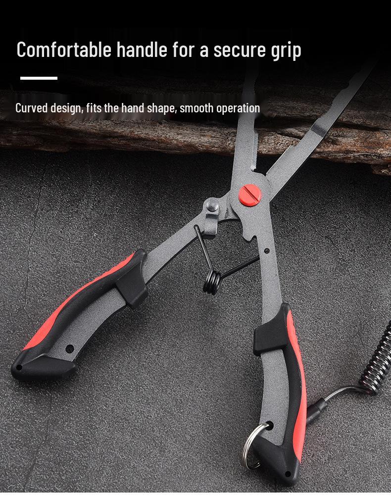 Pinze da Pesca Multifunzione: Rivestito in Teflon, Resistente alla Corrosione, Rimuovi Amo, Taglia Filo, Controllo Pesce, Pinze per Esche.