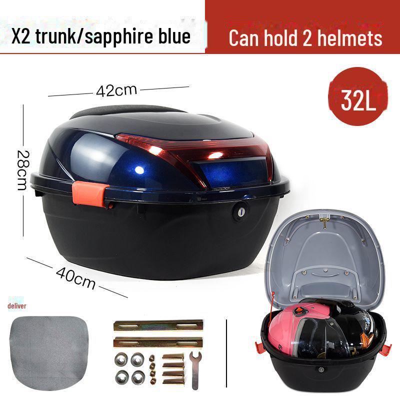 

Універсальний електричний багажник для мотоцикла Emma - велика педаль, товста, підходить для зберігання інструментів і акумулятора