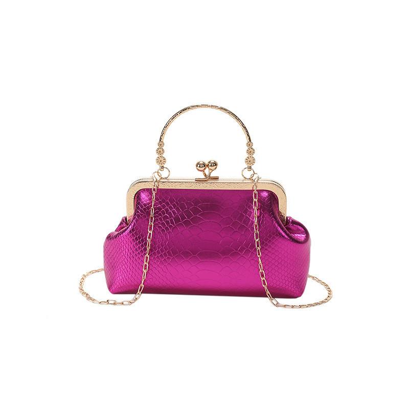 Trendige Urbane Minimalistische Damen Tasche Mit Krokodilmuster Und Kettenriemen Für Den Täglichen Gebrauch