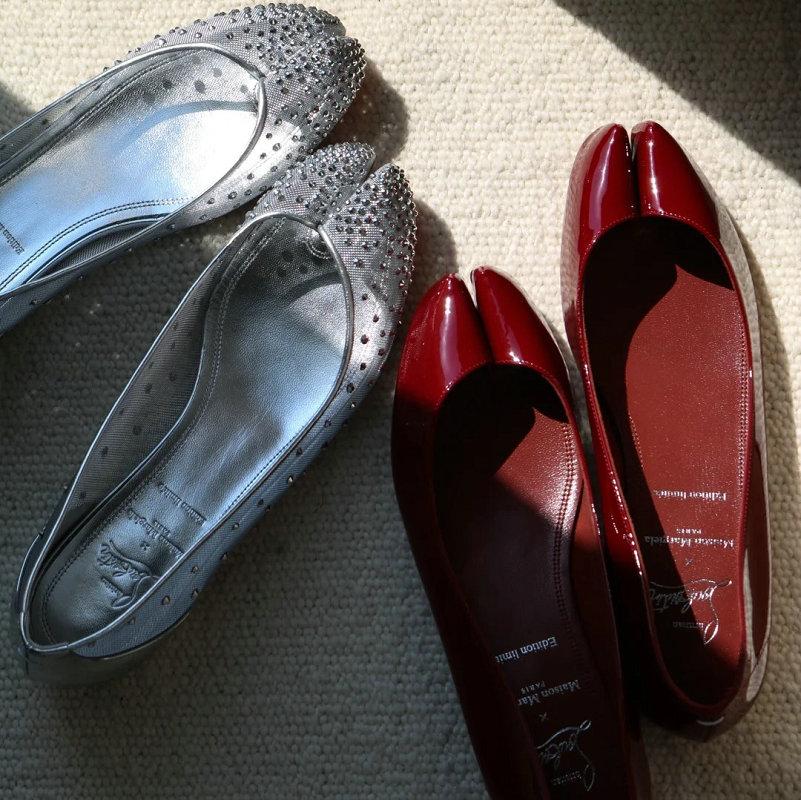 Fashion Sheepskin Version ~ French Red Leather Toe Shoes Female Spring New Soft Sole Mary Jane Single Shoe Ballet Flat Shoes