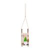 Handcrafted Wooden Sled with Dwarf Ornament Easy Hanging Festival Home Decoration Christmas Party Supplies