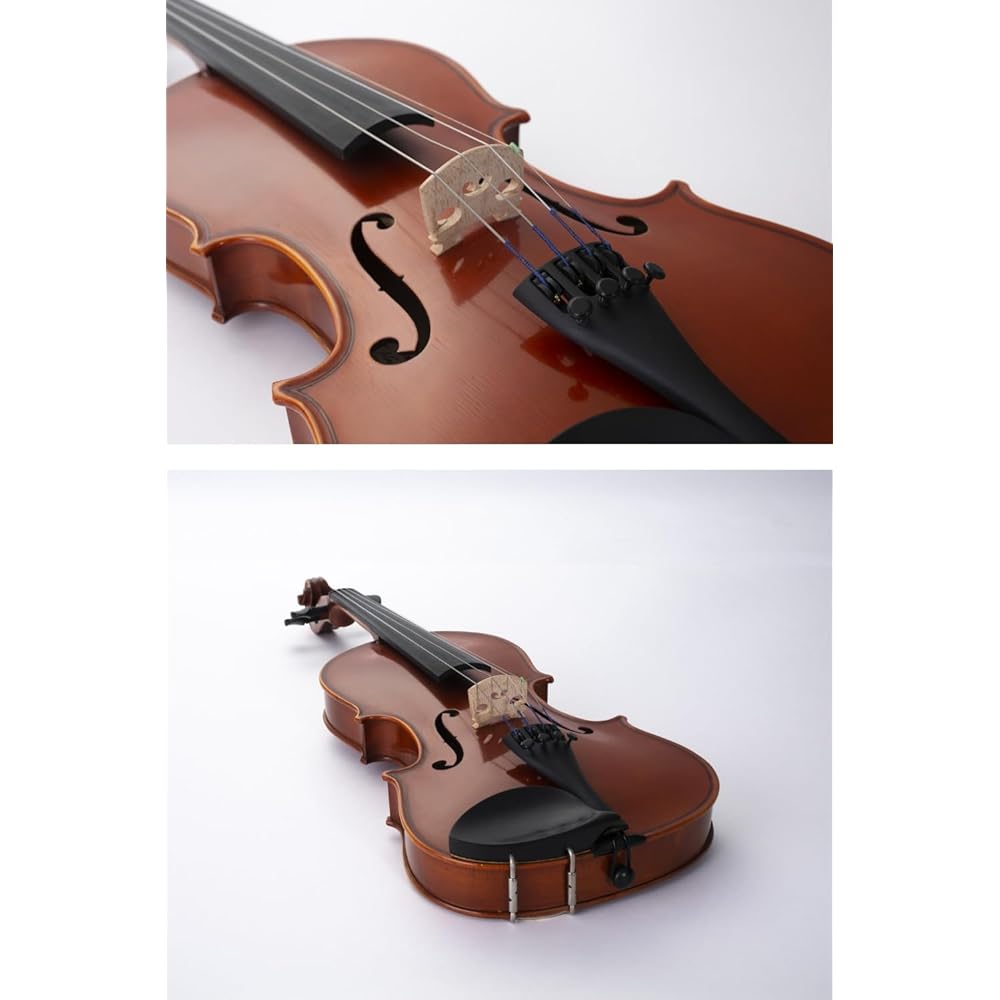 Yamaha Braviol V5SCC 4/4 Violin Set for Beginners, Handcrafted, Lightweight Case, Bow, and Rosin