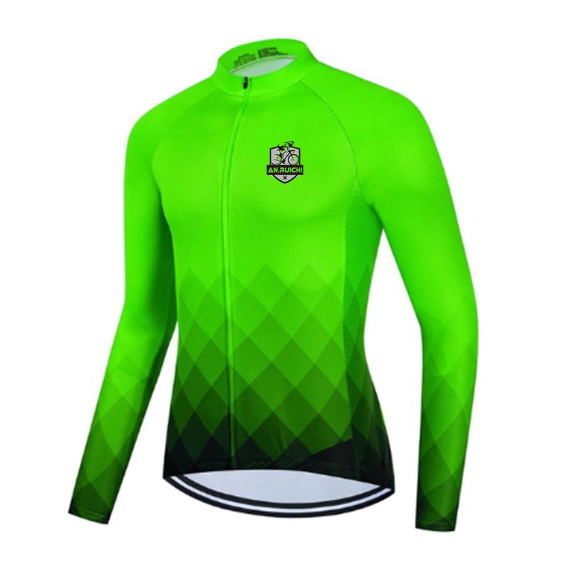 

Gradient Color Long Sleeve Cycling Jerseys Men Quick Dry 2026 Summer Road Bike Clothes Uniform Breathable Mountain Downhill Bicycle Shirts XXXXL