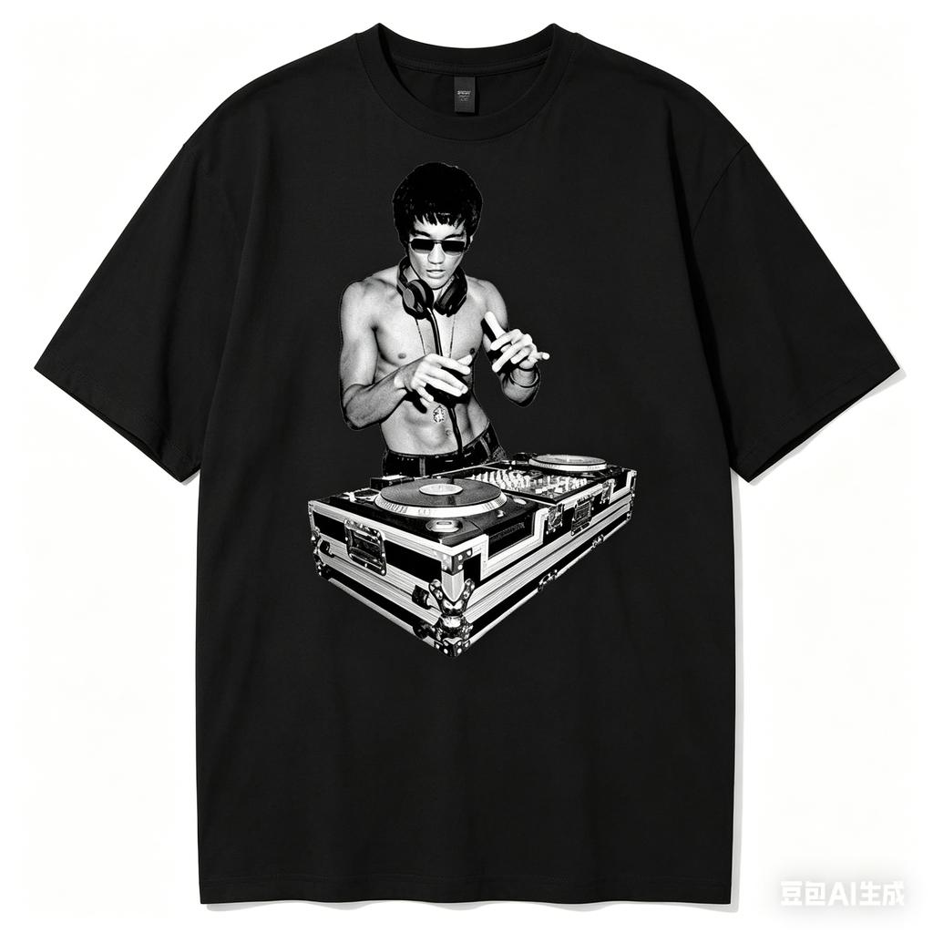 DJ Lee Inspired by Bruce T-shirt Funny Tony Stark Kung Fu Movie Fan Gift T-shirt