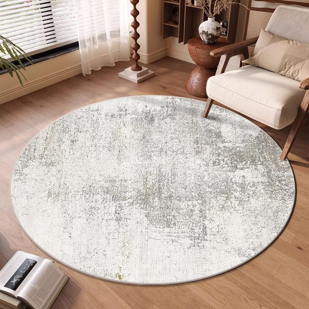 Modern Abstract Round Carpet Living Room Decoration Sofa Area Rugs Home Light Luxury Floor Mat Room Decor Soft Carpet Washable