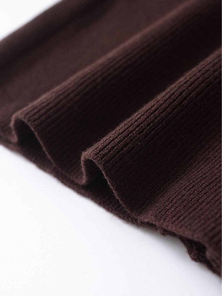 2024 Winter Women's V-Neck Long Sleeve Slim Knit Cardigan - European & American Style