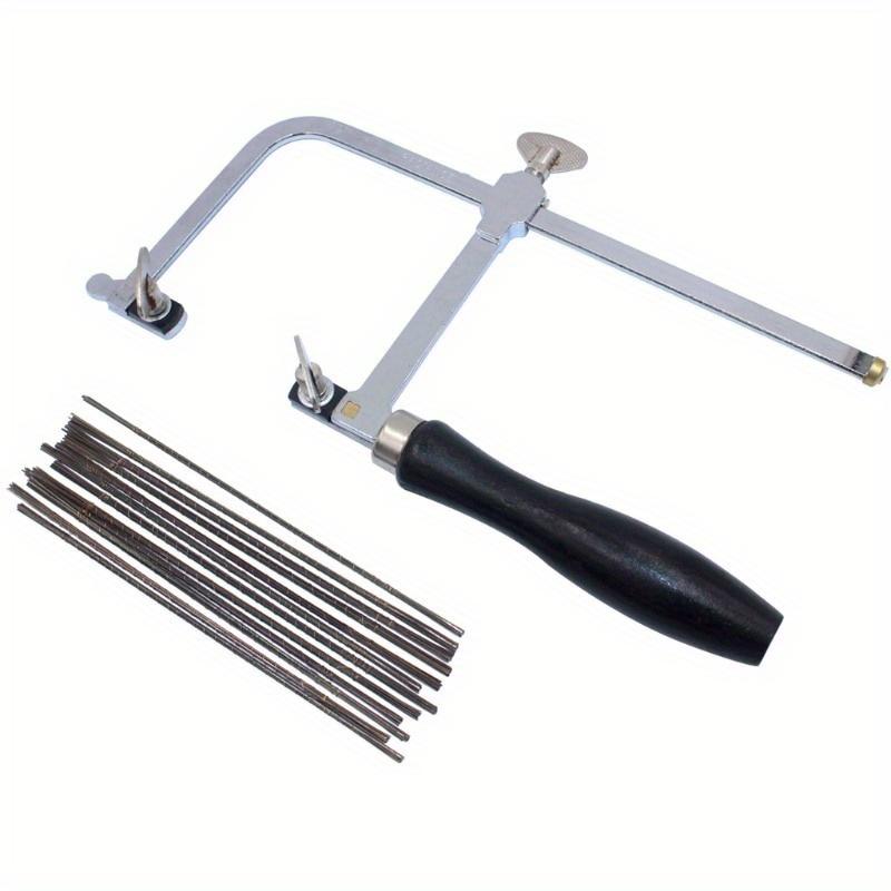 Professional Jeweler's Saw Set: jewelry tools, saw frame, wooden pin clamp, wood, metal, jewelry tools.
