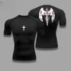 Magliette a Compressione Asciugatura Rapida Faccia Tesa, Magliette Sportive per Fitness all'Aperto, Traspiranti Leggere per Corsa Fitness, Sport, Ecc