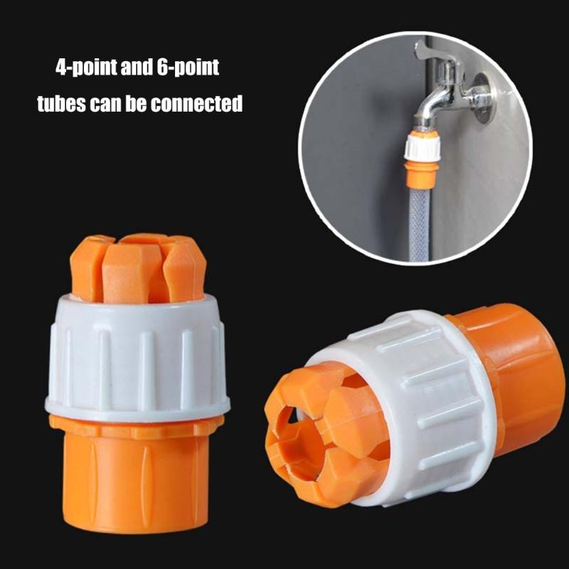 Water Pipe Faucet Adapter Plastic Pipe Quick Connector Universals Faucet Round Tap Adapter for Multiple Hose Sizes