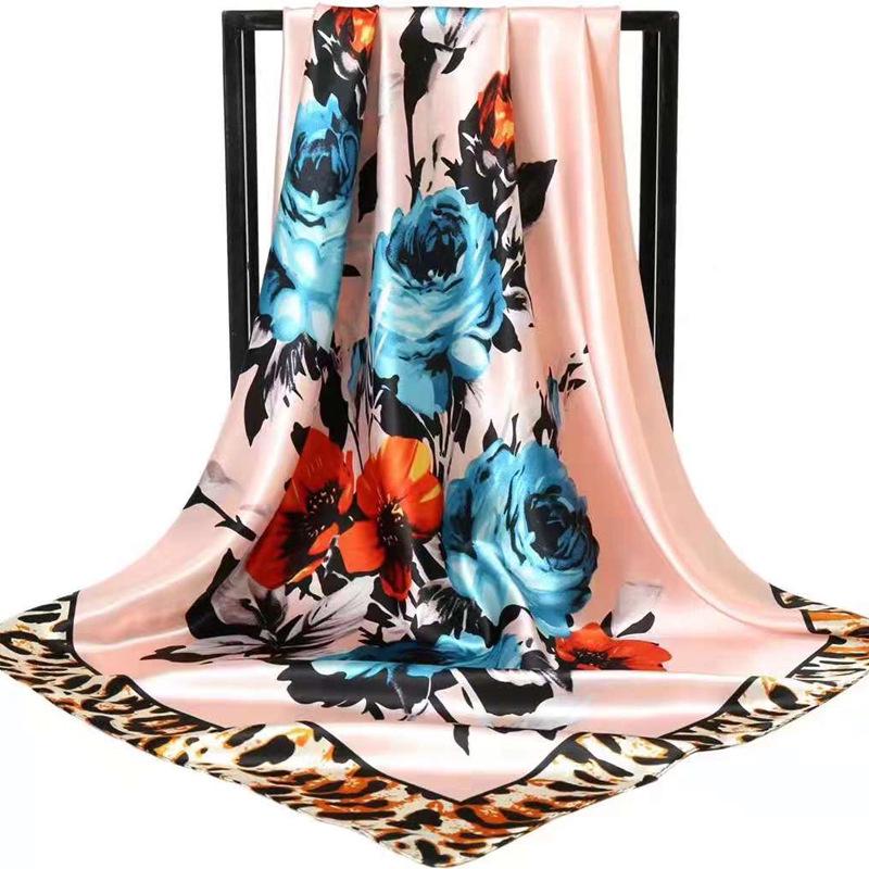 90 Large Silk Scarf for Women - Spring/Autumn Korean Style Satin Neckerchief, Mother's Day Gift