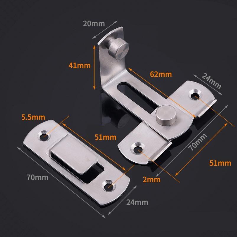 1PC Barn Door Cast Metal Hook Latch Lock Texture Country Rustic Decoration Ornament American Right Angle Sliding Door Buckle