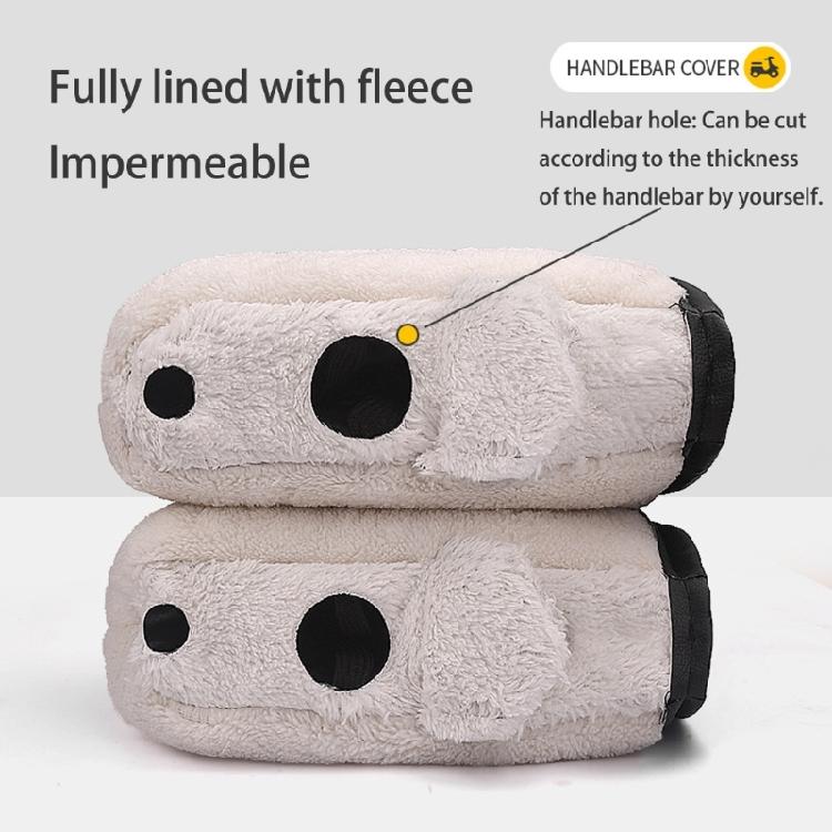 Thermal Insulated Motorcycle Riding Gloves Windproof Reflective Handlebar Muffs Cover For Winter Riding