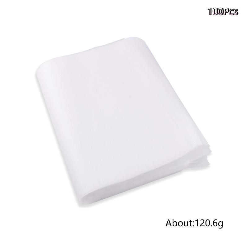 

100Pcs Professional Nail Drill Vacuum Accessory Dust Extraction Filter Paper Tailorable Dustproof Cleaning Cotton for Nail Care белый