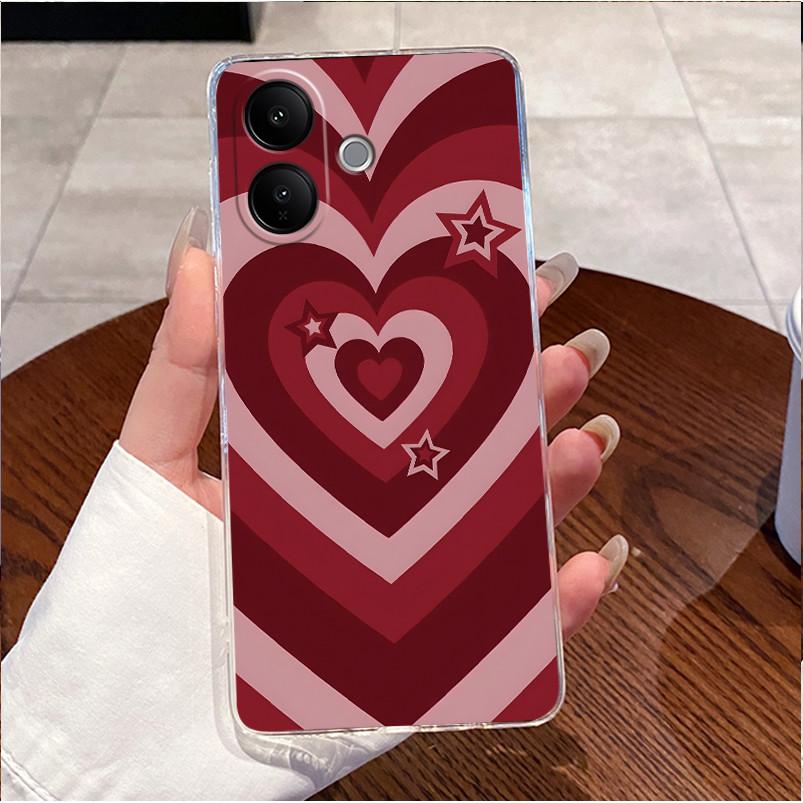 For Vivo V60 Lite Case For Vivo V60 Lite 5G 4G Cover Clear Luxury Cute Love Rabbit Funny Painted TPU Soft Silicone Phone Case