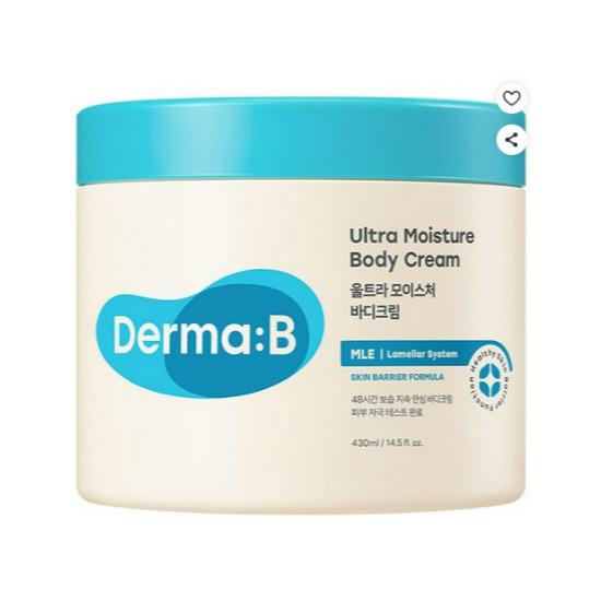 Derma:B Ultra Moisture Body Cream Deep Hydration & Nourishing Care 430ml