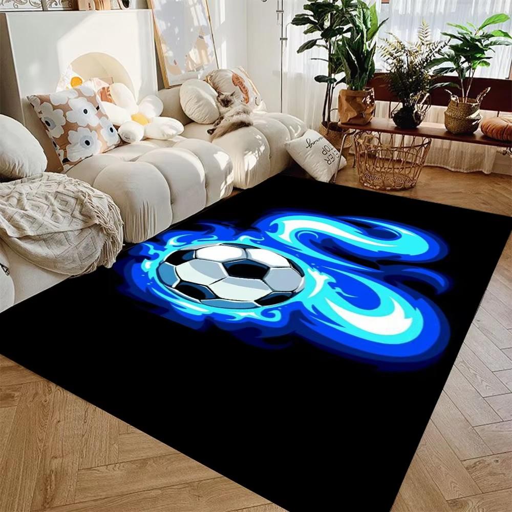 3D kulový fotbalový koberec Podložka na podlahu do obývacího pokoje Protiskluzová rohožka do ložnice Omyvatelný koberec do předsíně Domácí dekorace Koberec do dětského herního koutku