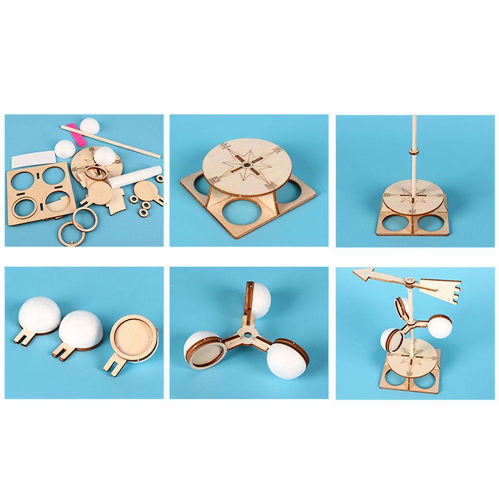 DIY Hands-on Ability For Children Educational Kits STEM Toy Physics Learning Wind Vane Model