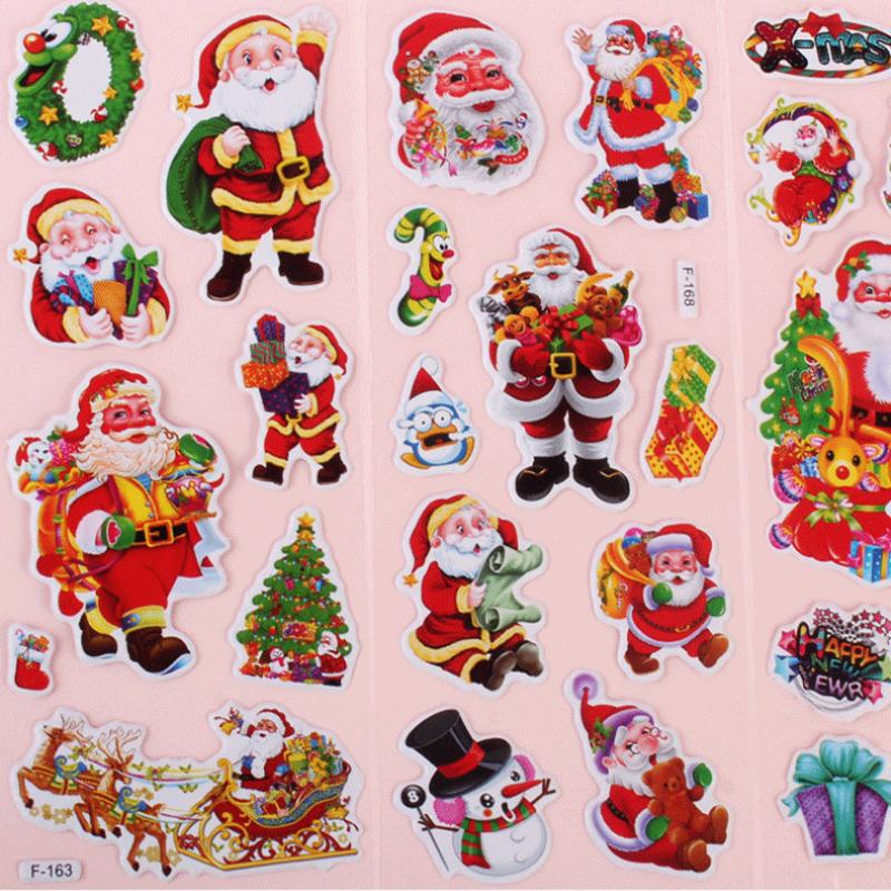 

Объемная 3D наклейка Дед Мороз Рождественский подарок Декоративная наклейка 1 PC